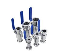 Vanne à bille sanitaire en acier inoxydable 304 - Raccord Tri Clamp 3/4", clapet anti-retour for les industries agroalimentaires et de la santé, 1 pièce(45mmx64)