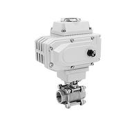Vanne à bille, Vanne à bille motorisée 2 voies DN50, plate-forme haute, en acier inoxydable Q911F-16P, filetage femelle, vanne électrique(24)