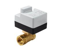 Vanne à bille, Vanne À Bille Motorisée En Laiton, Actionneur Électrique 3 Fils Et Deux Commandes, AC220, Voies/2 Voies DN15 DN20 DN25 DN32 DN40 Avec Interrupteur Manuel(DN20,12V_2 WAYS)