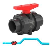 Vanne À Billes De Lave-là - UPVC, Soupape De Bille, Efficacité De Contrôle Du Fluide | Vannes D'arrêt De Précision, Accessoires De Réglementation De Soudage Pour La Pelouse D'irrigation De La Connexio