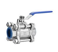 Vanne à boisseau sphérique 3/4 "24 mm NPT 1000 WOG Vanne à boisseau sphérique femelle trois pièces Vanne à boisseau sphérique femelle à port intégral Acier inoxydable 304 Utilisé pour contrôler et rég