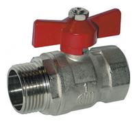 Vanne à boisseau sphérique à papillon - passage intégral PN32 - MF 12x17 EZFITT