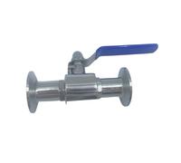 Vanne À Boisseau Sphérique À Serrage En Acier Inoxydable 304 316L À Ouverture Rapide De Type Boucle De Qualité Alimentaire À Connexion Rapide À Passage Direct, Diamètre Complet(304 material Φ76)