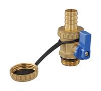 Vanne à boisseau sphérique DN15 G1/2", vanne de remplissage et de décharge de chaudière en laiton, résistance à haute pression jusqu'à 16 bar, construction en alliage de cuivre pour systèmes de