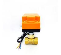 Vanne à boisseau sphérique électrique en laiton 1/2", actionneur trois fils, deux voies et commandes, avec interrupteur manuel, 220 V, 24, 12(Ac220v)