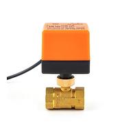 Vanne à boisseau sphérique électrique en laiton DN15/20/25/32/40/50 DC 12 V 24 V AC 220 V, électrovanne à trois fils, deux commandes, 2 voies, 3 voies, avec actionneur, 1 pièce(220v-3 Way,DN25)