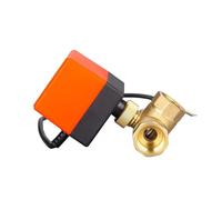 Vanne à boisseau sphérique électrique en laiton, électrovanne à 2 voies et 3 fils, AC 220 V DC 12 V 24 V avec actionneur, 1 pièce(DN25 12v-3Way)