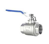 Vanne à boisseau sphérique en acier inoxydable 201, vanne à passage intégral à fil intérieur, vanne de commutation de distribution d'eau 4/6(3/8inch)
