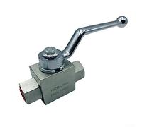 Vanne à boisseau sphérique haute pression femelle hydraulique à 2 voies - M16*1.5 à M27*2-500 Bar MWP, M16X1.5-DN8