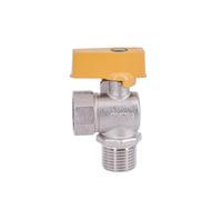 Vanne à boisseau sphérique mâle coudée à 90 degrés BSP 1/2" for eau, gaz, huile