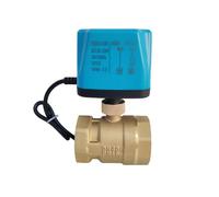 Vanne à boisseau sphérique motorisée 1-1/2", filetage femelle à 2 fils, couple de serrage élevé 8 N·m, laiton DN40, 12 V, 24 V, 110 V, 220 V CA/CC(24VDC_NORMALLY CLOSED)