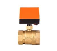 Vanne à boisseau sphérique motorisée 2 voies 1-1/2 pouce DN40, vanne à boisseau sphérique électrique en laiton, 3 fils, commande 2 points, 220 V, 12 V, 24 V, 1 pièce(220VAC)