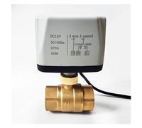 Vanne à boisseau sphérique motorisée à passage intégral 1" avec retour en cas de panne de courant DC12 V DN25, vanne d'eau électrique à 2 ports à ressort de rappel for chauffage solaire(AC220)