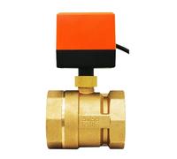 Vanne à boisseau sphérique motorisée électrique DN50 en laiton AC220 V, 2 voies, 3 fils, 1,6 Mpa, avec actionneur, for eau, gaz et pétrole(220VAC)