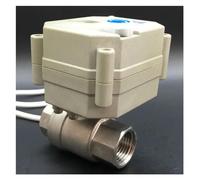 Vanne à boisseau sphérique motorisée en acier inoxydable DC12 V/24 V 1/2'' avec commande manuelle et indicateur 2 voies DN15 Grue électrique(DC12-CR301)