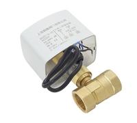 Vanne à boisseau sphérique motorisée en laiton, actionneur électrique à 3 fils, 2 commandes, 220 V CA, 3 voies/2 voies, DN15, DN20, DN25, DN32, DN40, avec interrupteur manuel(2 Way,DN25)