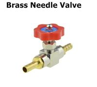 Vanne à boisseau sphérique pneumatique à raccord rapide 4, 6 mm, 8 mm, 10 mm, 12 mm, compresseur, tuyau d'air, tube d'eau, aiguille de réglage du débit, raccord de grue(Needle Valve-Barb,12mm)