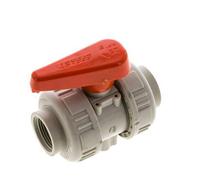 Vanne à boisseau sphérique PP-H 2 voies Raccord Double Union Rp 3/4'' FKM