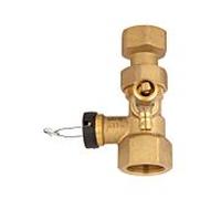 vanne à bouchon Afriso 77934 G 2000 x 2000 , avec robinet de vidange