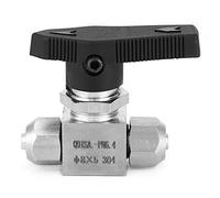 Vanne à Boule Droite en Acier Inoxydable 304, Raccord Rapide 6 x 4mm - Haute Résistance à la Corrosion, Étanchéité Fiable, Usage Eau et Air (Directement à travers 8 * 5mm)