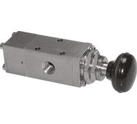 vanne à bouton poussoir universelle 3/2 G1/4'' en acier inoxydable -0.95-12bar/-13.2-168psi
