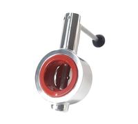 Vanne à bride manuelle à tige de traction en acier inoxydable 304, de qualité sanitaire(DN40)