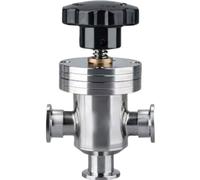 Vanne à chicane for vide poussé - Vanne d'isolement manuelle à soufflet à 3 voies en acier inoxydable 304 de type T for applications sous vide, 1 pièce(KF-40)