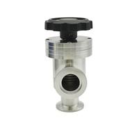 Vanne à clapet à vide élevé en acier inoxydable SUS 304 sanitaire de type L manuelle KF16 KF25 KF40 KF50 vanne de sécurité de gaz(KF-40)