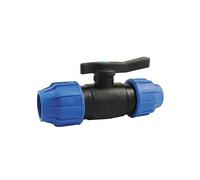 Vanne à compression antigel basses températures (-15°) pour tubes PE / PPR - 25mm-25mm