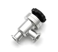 Vanne à déflecteur à vide élevé manuelle de type L en acier inoxydable, vanne d'angle, vanne à clapet à vide, vanne de sécurité à gaz KF16 KF25 KF40 KF50(KF25)