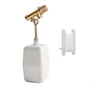 Vanne à flotteur automatique de 0,9 cm, vanne de remplissage d'eau en laiton avec bras réglable pour remplissage automatique de piscine, étangs de jardin et réservoirs de bétail, construction en