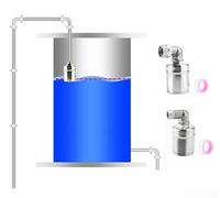 Vanne à flotteur automatique en acier inoxydable 304 pour une gestion fiable de l'approvisionnement en eau et une prévention des débordements avec variantes d'entrée à 4 points et 6 points (4 points)