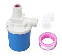 Vanne à flotteur automatique en plastique, compacte, anti-fuite, vanne de contrôle du niveau d'eau intérieure pour réservoir d'eau, toilettes, piscine, Aquarium (G3/4 Entrée supérieure intégrée)
