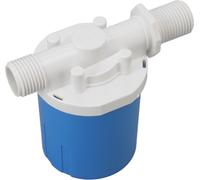 Vanne à flotteur automatique en plastique Vanne de contrôle de niveau d'eau intérieure compacte pour réservoir d'eau G3/4 encastrée dans l'entrée latérale
