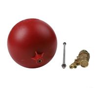Vanne à flotteur de contrôle du réservoir d'eau 1/2 3/4 DN15 DN20 Contrôle automatique du niveau d'eau Corps en laiton Vanne d'entrée à bille en plastique pour tour d'eau, réservoir de toilettes
