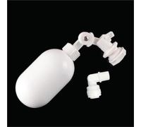 Vanne À Flotteur D'entrée En Plastique Blanc Réglable | Commutateur de contrôle de l'eau de robinet à tournant sphérique de flotteur de remplissage automatique(3/8")