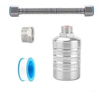 Vanne à flotteur en acier inoxydable, contrôleur automatique de niveau d'eau pour remplissage de réservoir, mécanisme à flotteur pour réservoirs d'eau, étangs, piscines et aquariums, (C)