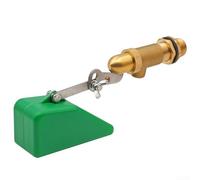 Vanne à flotteur en laiton 1,27 cm | Contrôleur automatique de niveau d'eau avec bras réglable pour réservoirs | bassins | bacs à bétail | fontaines | piscines et aquariums | Doré