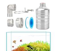Vanne à flotteur | Valve à flotteur en acier inoxydable pour réservoir d'eau | Contrôleur automatique résidentiel sans électricité nécessaire pour étang, distillateur, fontaine, piscine