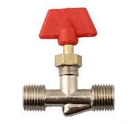 Vanne à gaz à filetage mâle pour compresseur d'air, système pneumatique avec soupape à aiguille fournissant un flux d'air contrôlé et raccord de tuyau articulé (B)