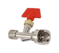 Vanne à gaz filetée mâle pour compresseur d'air, système pneumatique avec soupape à aiguille fournissant un flux d'air contrôlé et raccord de tuyau articulé (C)