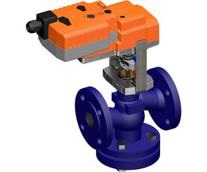 Vanne à Globe Belimo 15mm Bride DN20 Kvs6.3 24VAC/DC Sûr en Cas de Défaillance 150s MP-Bus 0-10/2-10V 1000N IP54 H620R/NVK24A-MP-TPC