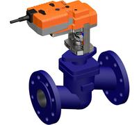Vanne à Globe Belimo 18mm Bride DN100 Kvs125 24VAC/DC Sûr en Cas de Défaillance 150s BACnet 0-10/2-10V 1000N IP54 H6100X125-SP2/NVK24A-MOD
