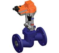 Vanne à Globe Belimo 30mm Bride DN100 Kvs145 24VAC/DC 150s MP-Bus 0-10/2-10V 2500N IP54 H6100S/EV24A-MP-TPC