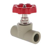 Vanne à Globe Dn20 20mm 1/2 Pouce en Plastique et Fer | Poignée Ergonomique, Canaux D’évacuation Internes, pour Boucles Radiateur et Tuyaux Ppr