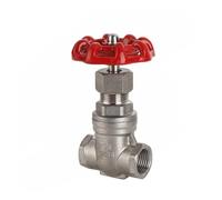 Vanne à guillotine en acier inoxydable SS304 à filetage femelle 3/4" DN20, vanne à guillotine à passage direct, 1,6 Mpa