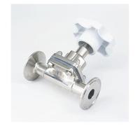 Vanne à membrane à triple pince 3/4" 19 mm en acier inoxydable 316 de 1,5" for brassage de bière et produits laitiers