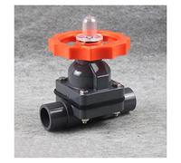 Vanne à membrane en PVC, Type douille 1/2 "3/4" 1 ", DN15 DN20 DN25 DN32, vanne plastique UPVC, manuelle résistante aux acides(DN20)