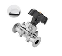 Vanne à membrane sanitaire à trois pinces, diamètre extérieur de tuyau de 12,7 à 51 mm, 1,5" et 2", en acier inoxydable SUS 316L(Split Diaphragm,51mm OD K64mm)