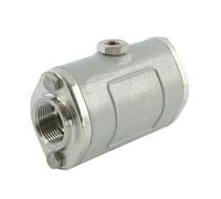 Vanne à pincement pneumatique en aluminium de 2 1/2 pouces avec manchon en caoutchouc - résistant à l'abrasion
